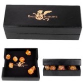 Role 4 Initiative Faux Leather Dice Box Rolling Tray R4I Logo