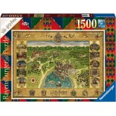 Harry Potter: Hogwarts Map 1500 Piece Puzzle