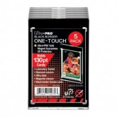 Ultra Pro One Touch 130-Point Black Border 5-Pack
